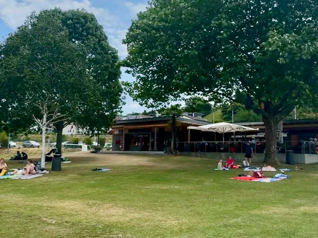 Strandbad Steckborn lakeside swimming area on Lake Constance